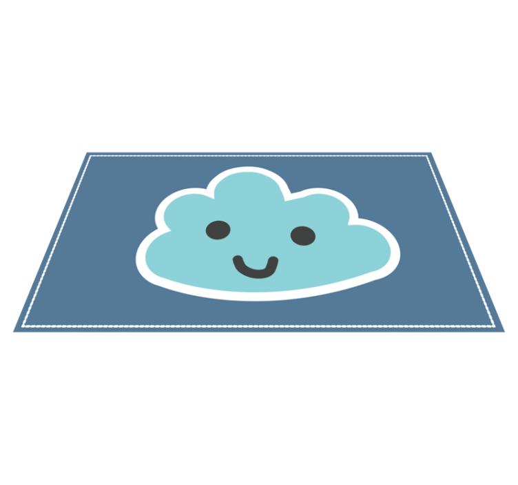 Smiling Cloud Design playroom rug - TenStickers