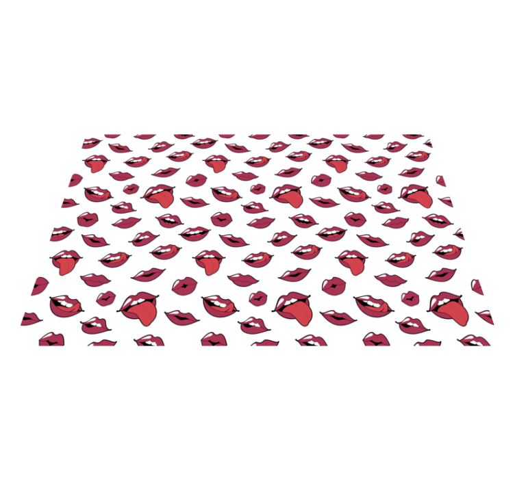 Pop Art Lips teenage bedroom rug - TenStickers