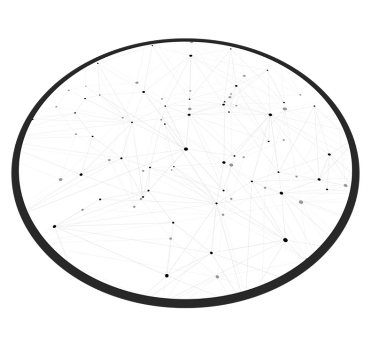 Abstract Network Pattern modern vinyl rug - TenStickers