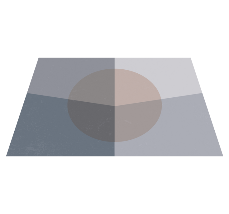 Overlapping Circles geometric vinyl rug - TenStickers