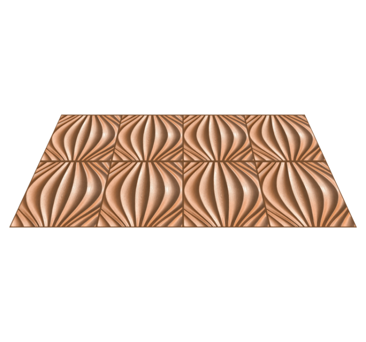 Wavy Mosaic Pattern mosaic vinyl rug - TenStickers