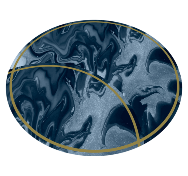 Abstract Marbled Circular Design marble vinyl rug - TenStickers