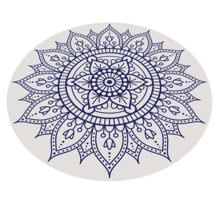 Circular Mandala Floor Decor living room rug - TenStickers