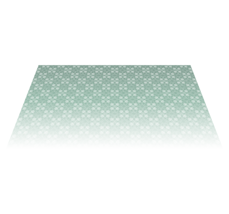 Mint green patterns bedroom vinyl rug - TenStickers
