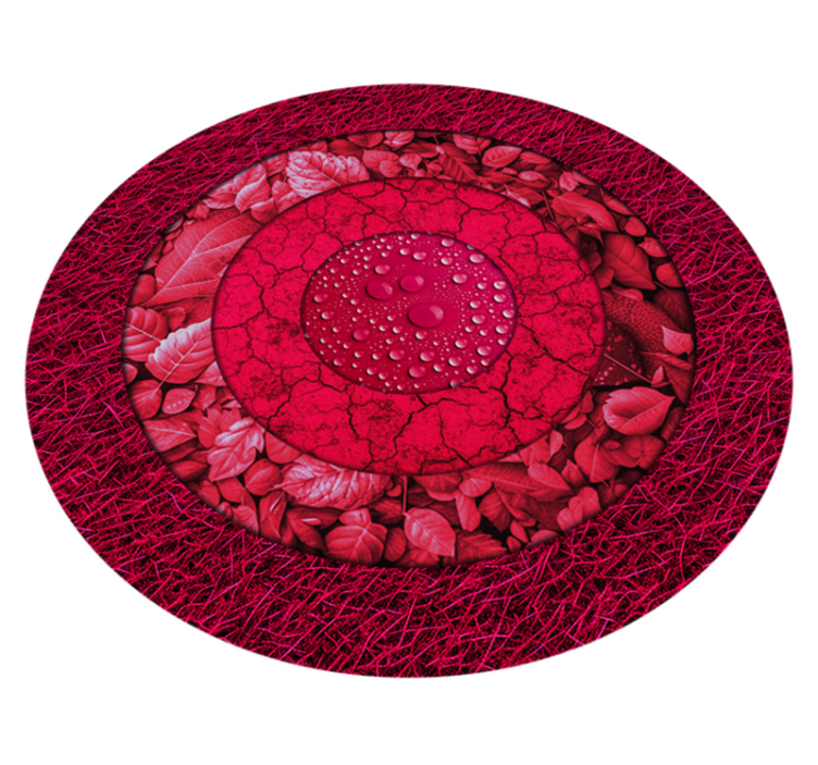 Circles with Texture living room rug - TenStickers