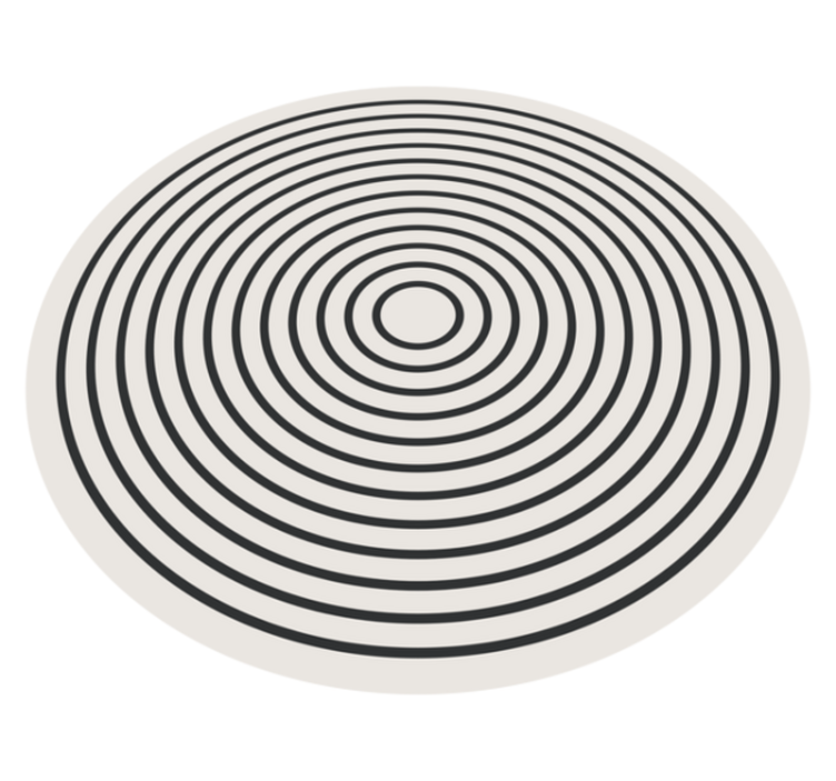 rounded lines office carpet - TenStickers