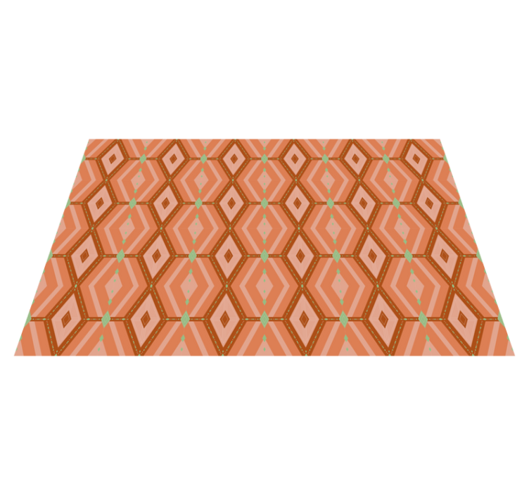 Geometric Pattern Harmony geometric vinyl rug - TenStickers