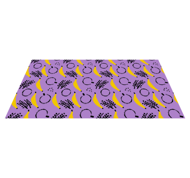 Abstract Banana Mix modern vinyl rug - TenStickers