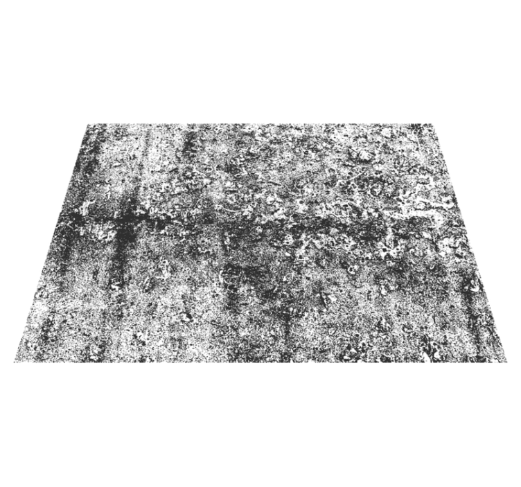 Faded grey dining room rug - TenStickers
