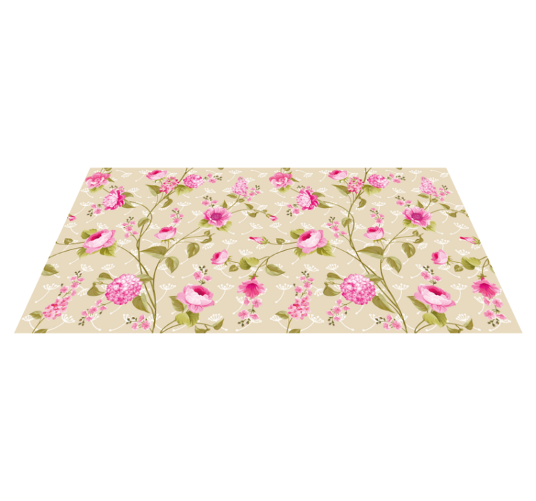 Floral Patterned Surface carpet roses - TenStickers