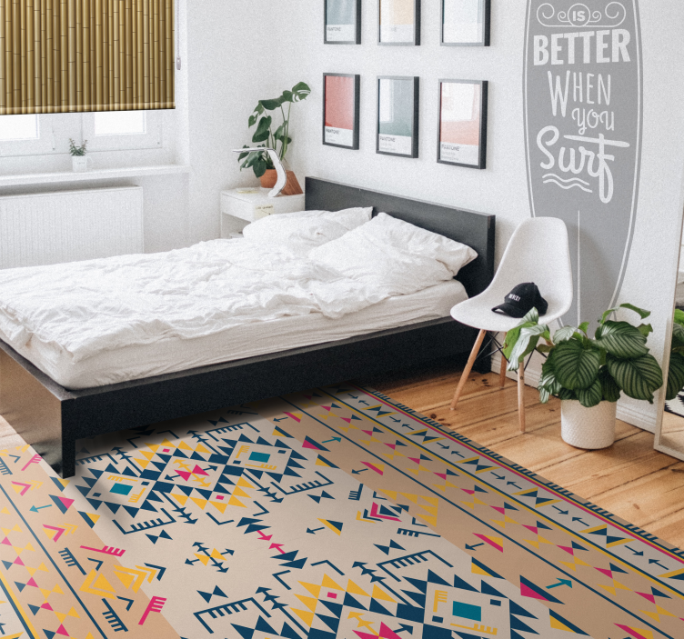 Ethnic colorful vinyl carpet - TenStickers