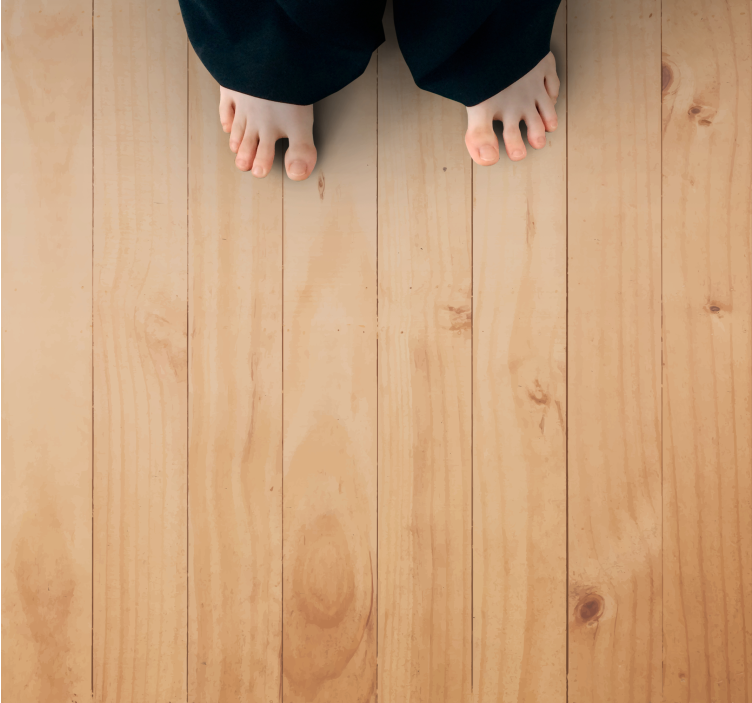 Plank Light Surface wood vinyl rug - TenStickers