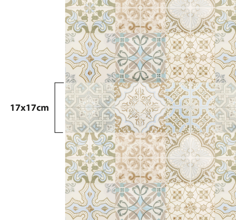 Old relic spanish style vinyl rug - TenStickers