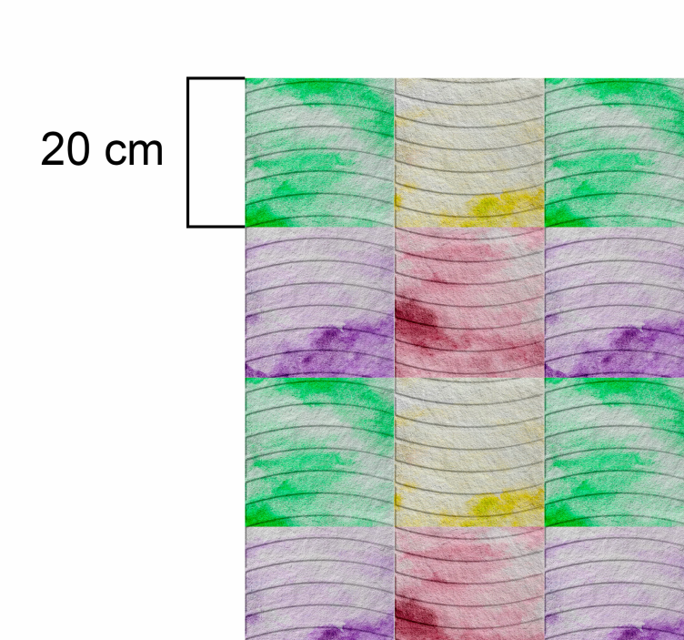 Ramblas tiles  living room rug - TenStickers