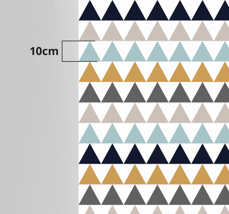 Triangular Pattern Effects geometric vinyl rug - TenStickers