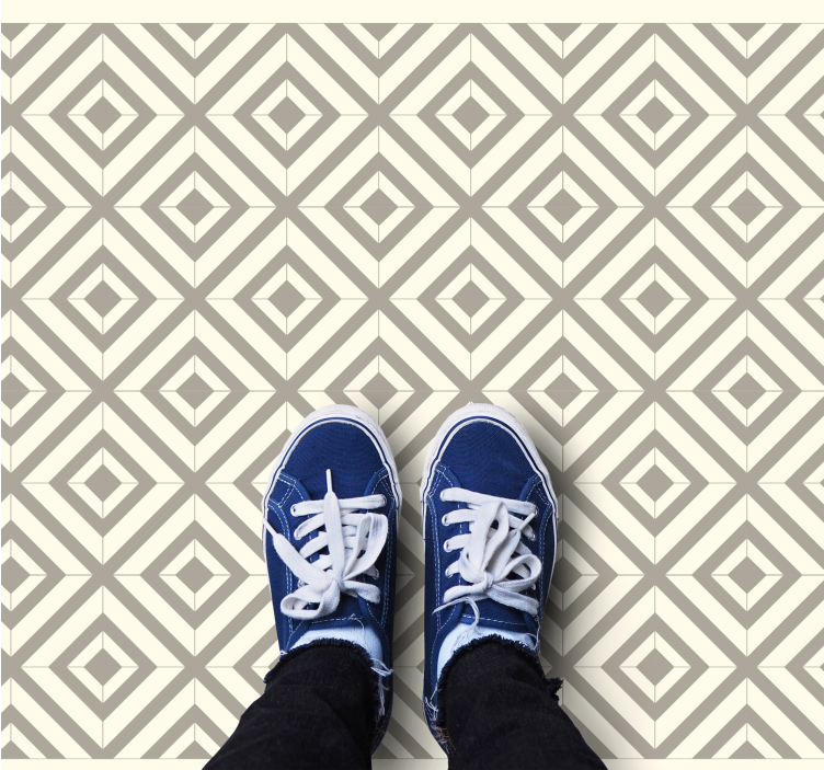 DIAMOND INSPIRATION geometric vinyl rug - TenStickers