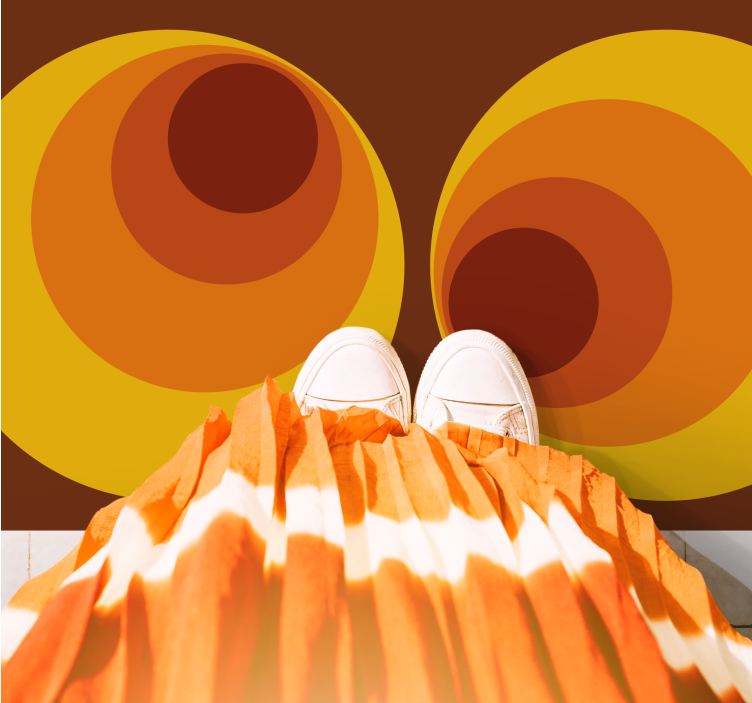 Abstract Geometric Swirls geometric rugs - TenStickers