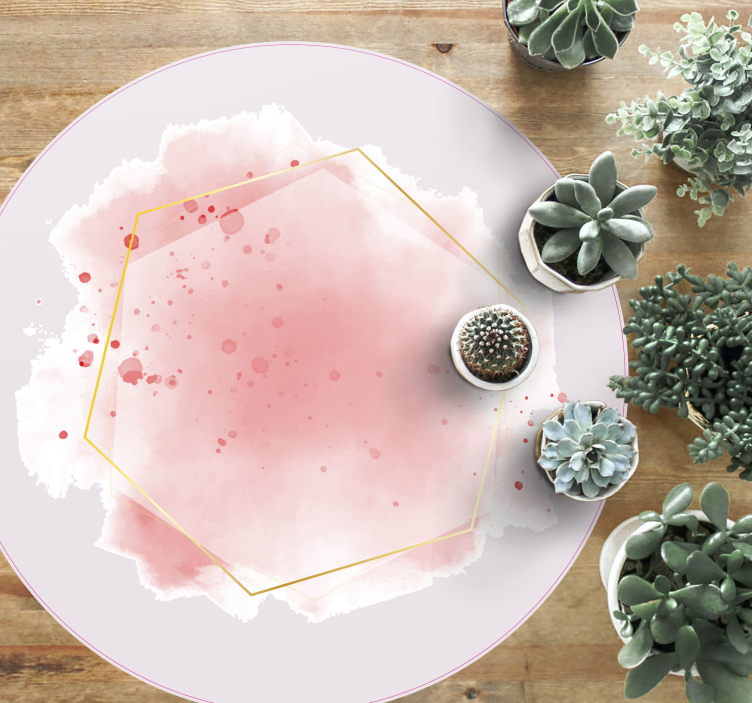 Abstract Watercolor minimalist vinyl rug - TenStickers