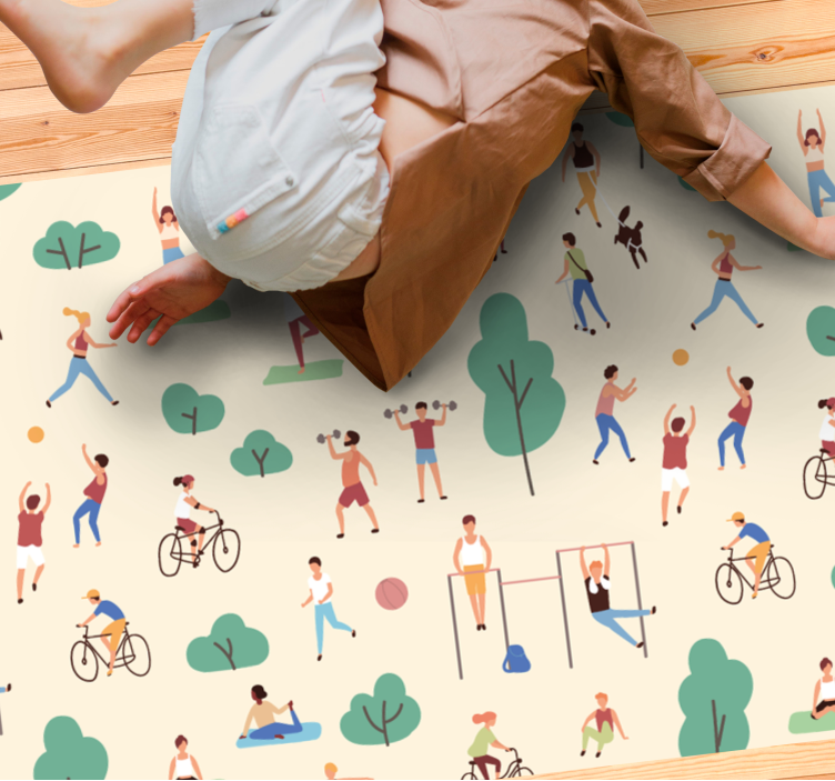 Active Play Scenes vinyl rug - TenStickers