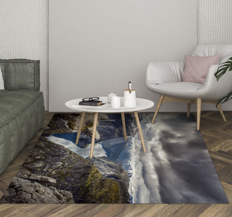 Aerial Landscape nature vinyl rug - TenStickers