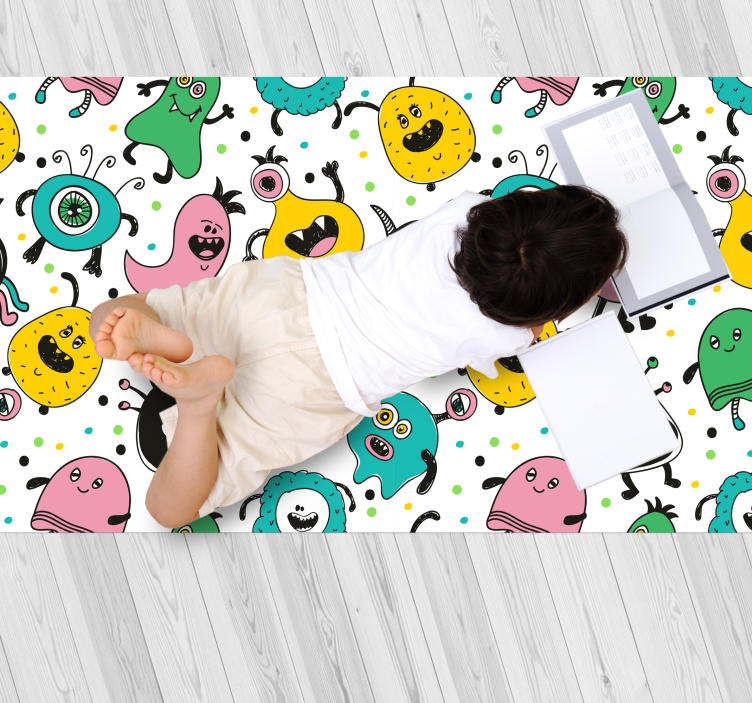 Alien pattern teen vinyl vinyl rug - TenStickers