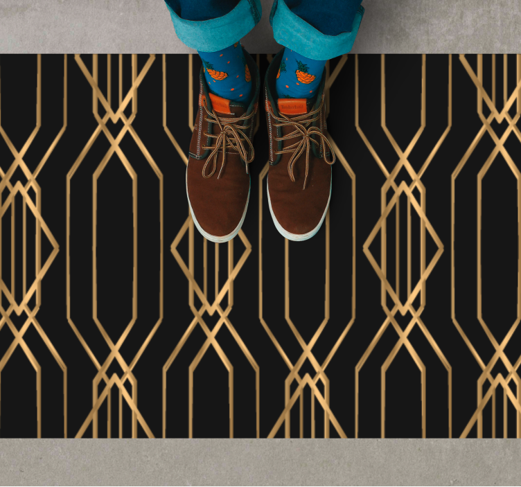 Art Deco Elegance geometric rugs - TenStickers