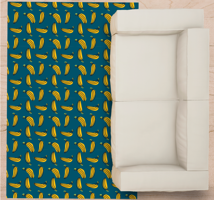 Banana Pattern textured vinyl rug - TenStickers