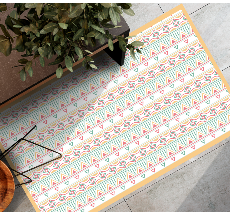 Boho and hippie style pattern bedroom rug - TenStickers