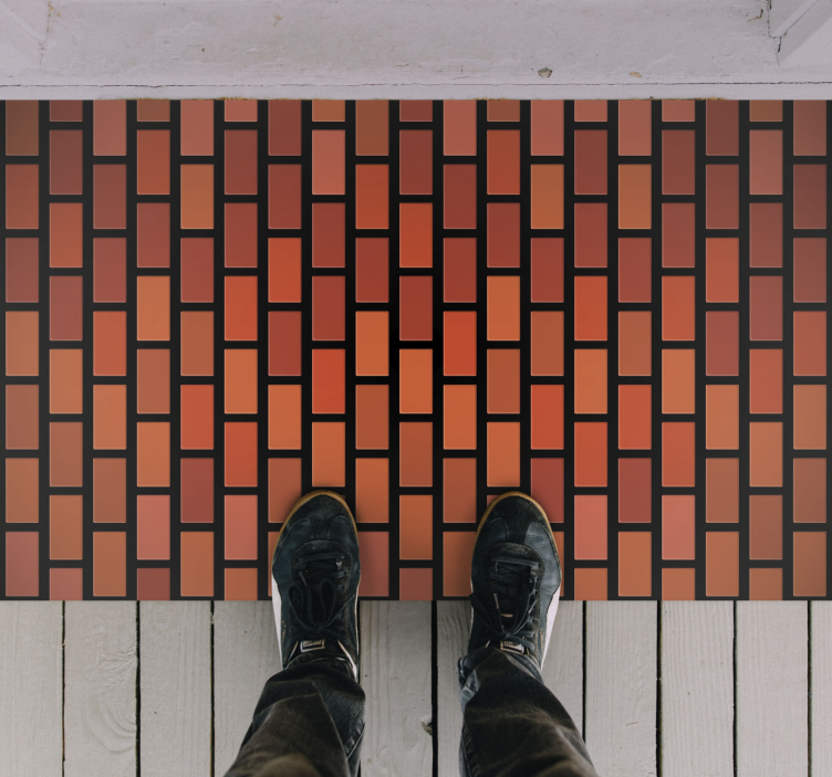 Brick wall texture carpet - TenStickers