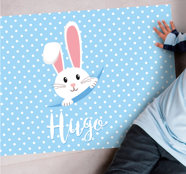 rabbit and moles vinyl rug - TenStickers