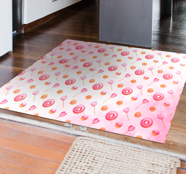 Cake and Lolly modern rug - TenStickers