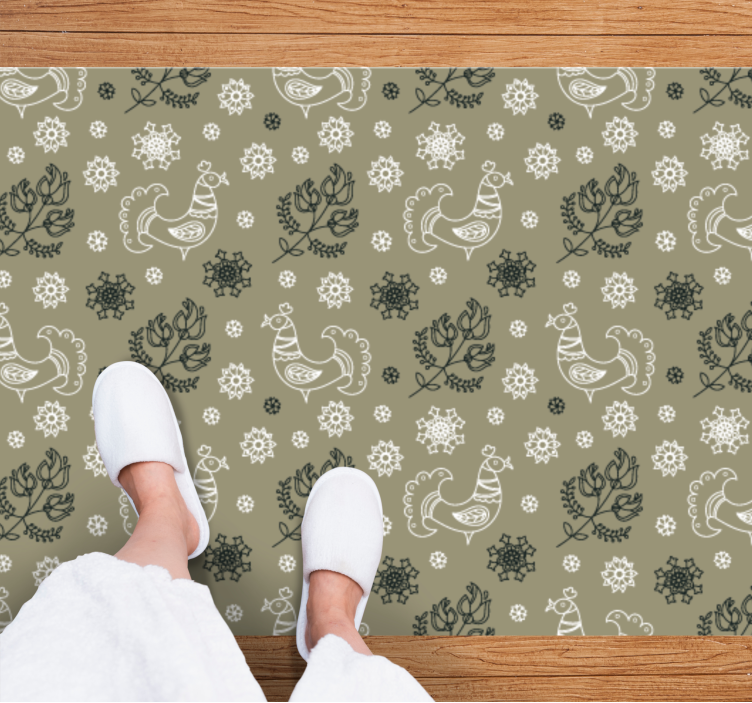 Charming Animal Motifs custom vinyl rug - TenStickers