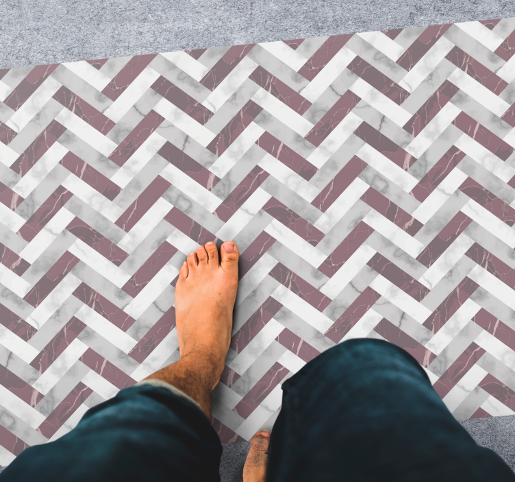 Chevron Pattern Overlay geometric rugs - TenStickers