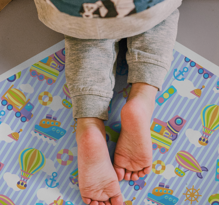 Childhood Imagery kids vinyl rug - TenStickers