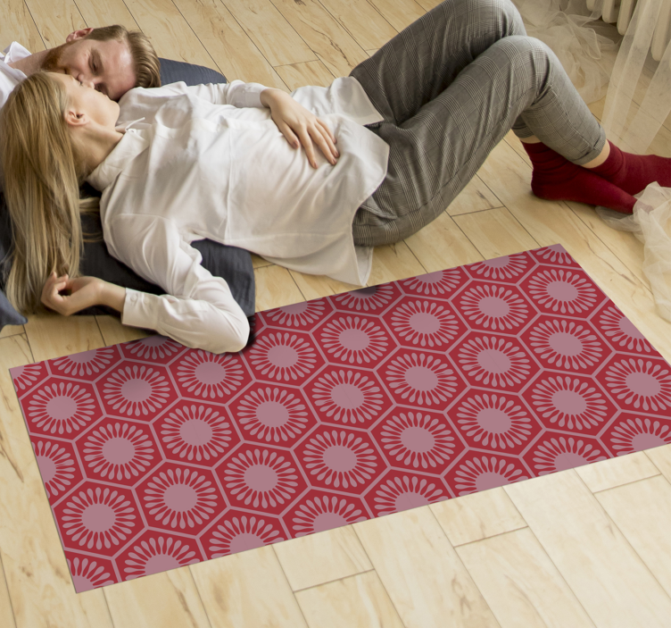 Circular Motif Ensemble geometric rugs - TenStickers