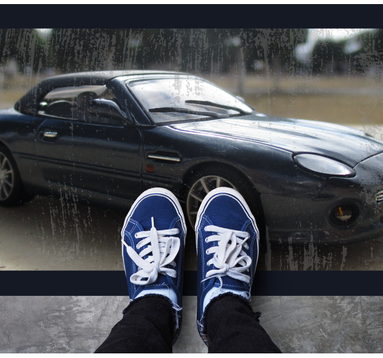 Classic Sports Car road vinyl rug - TenStickers