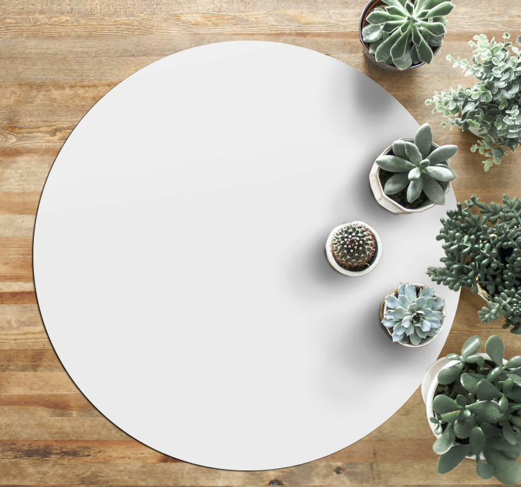 Sleek Round Aesthetic circular vinyl rug - TenStickers