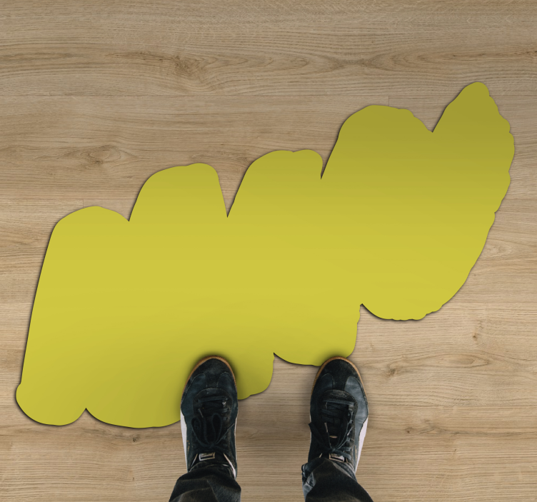 Cloud Silhouette textured vinyl rug - TenStickers
