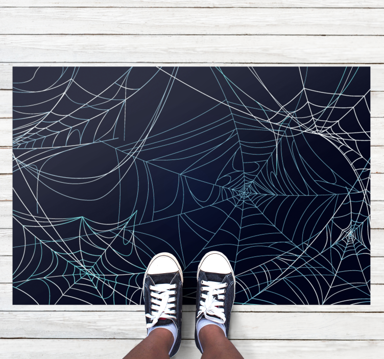 Cobwebs Illustration halloween rugs - TenStickers