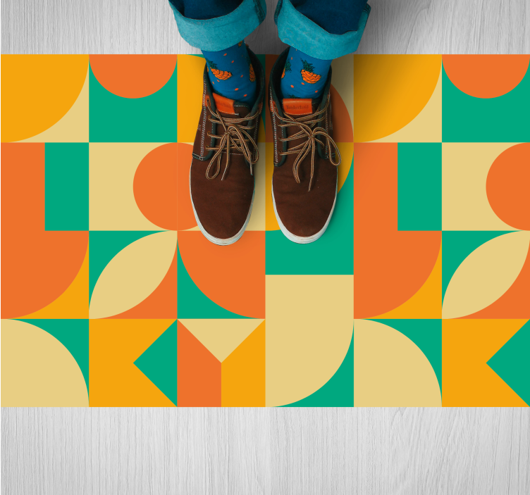 Colorful Geometric Pattern geometric rugs - TenStickers