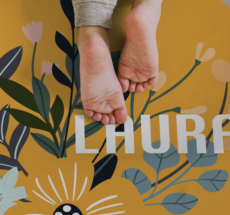 Customizable plants  personalised mat - TenStickers