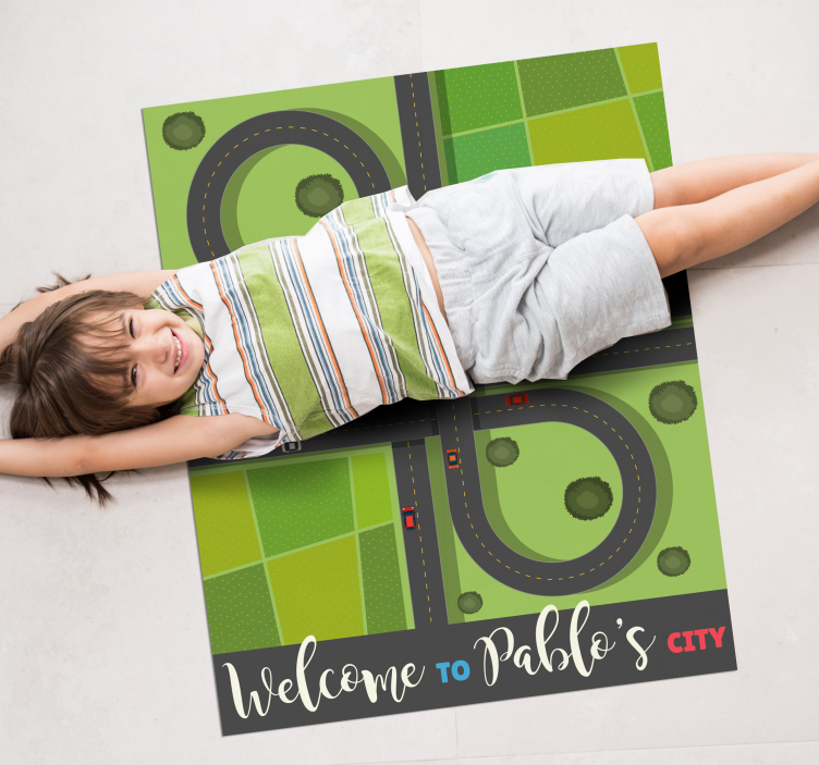 Customizable Playmap custom vinyl rug - TenStickers