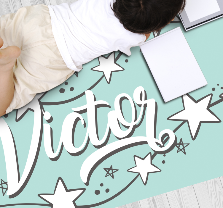 Customizable Stardust custom vinyl rug - TenStickers