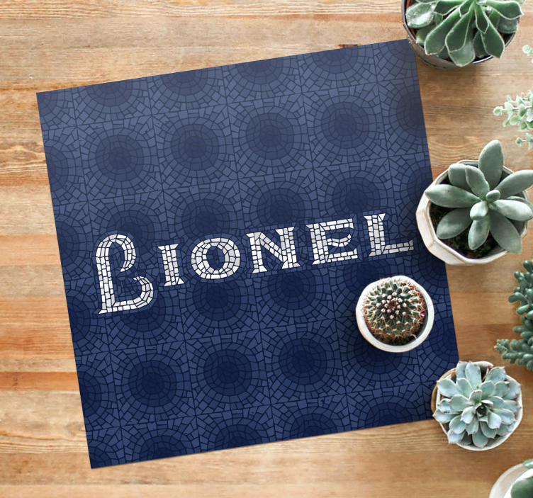 Customized Geotexture custom vinyl rug - TenStickers