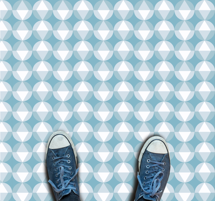 Dynamic Diamond Pattern geometric vinyl rug - TenStickers