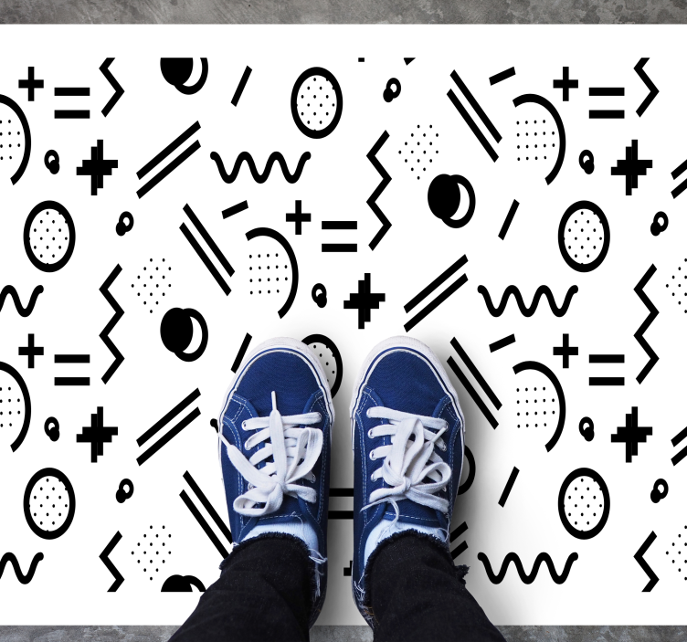 Dynamic Pattern Play vinyl rug - TenStickers