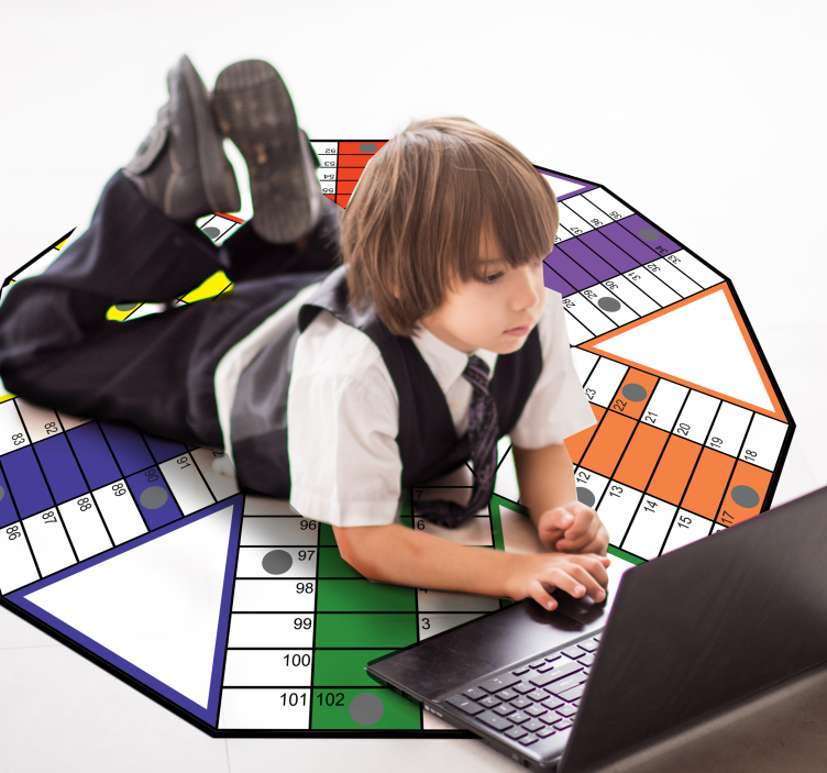Educational Playboard gaming vinyl rug - TenStickers
