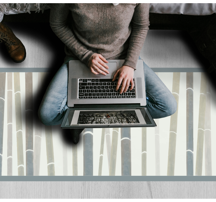 Elegant nature bamboo  bedroom rug - TenStickers