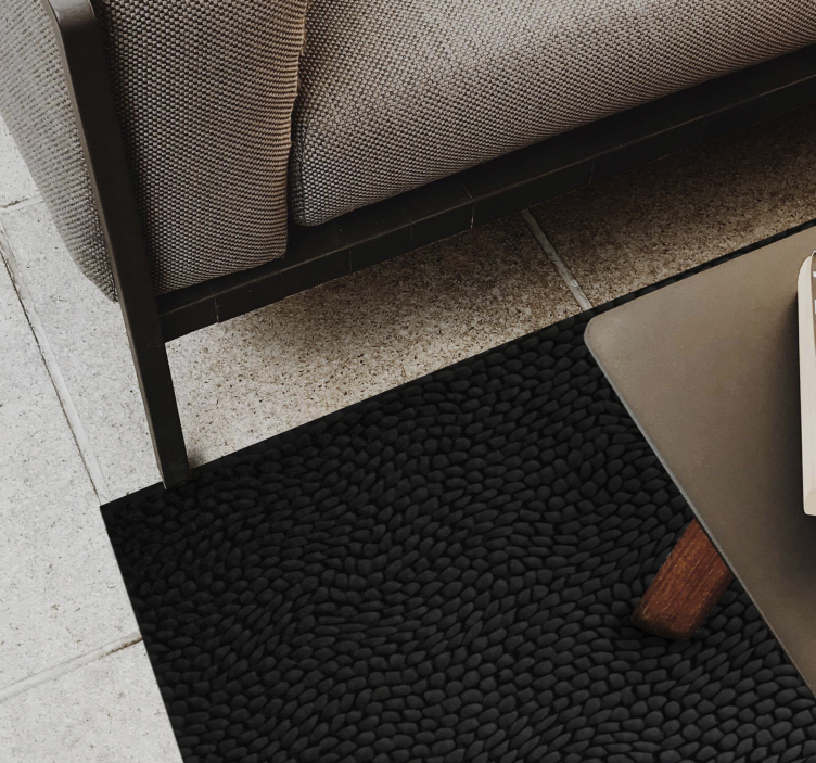 Fur imitation animal print vinyl rug - TenStickers