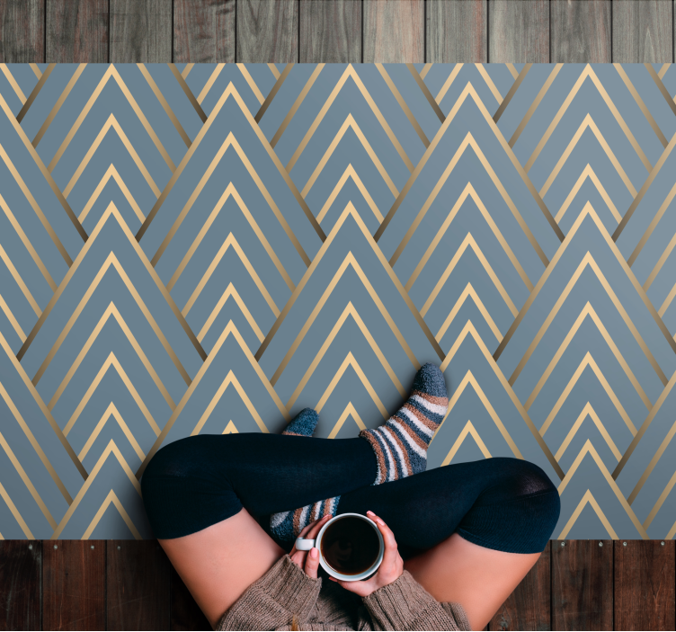 Geometric Chevron Pattern geometric rugs - TenStickers